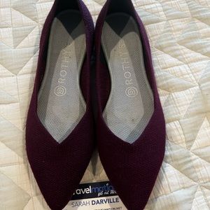 Merino Aubergine Purple Rothy’s Points Size 8
